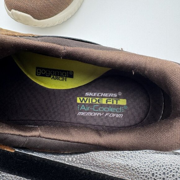 Skechers Delson 3.0 Cicida Mens 12 Slip On Sneakers Brown Athletic 210238 Shoes - Picture 7 of 9